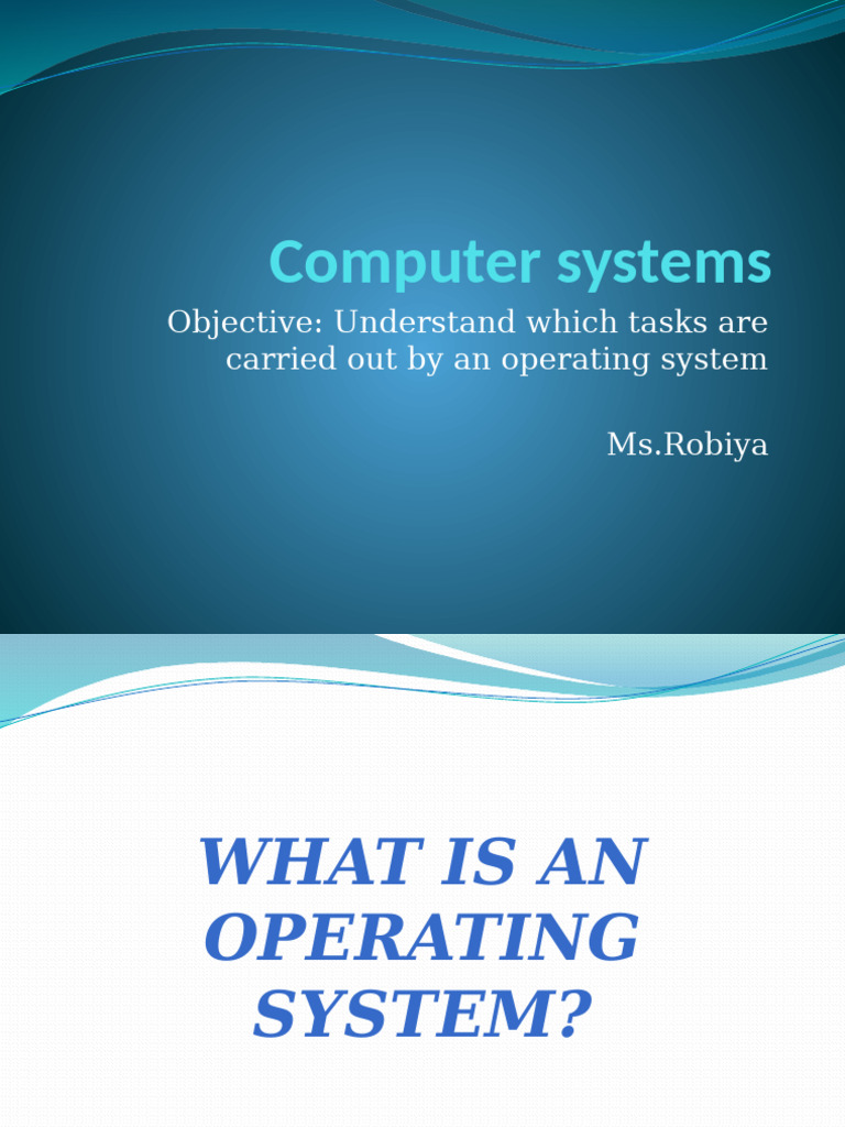 Understanding Operating Systems and Utilities | PDF | Operating System ...