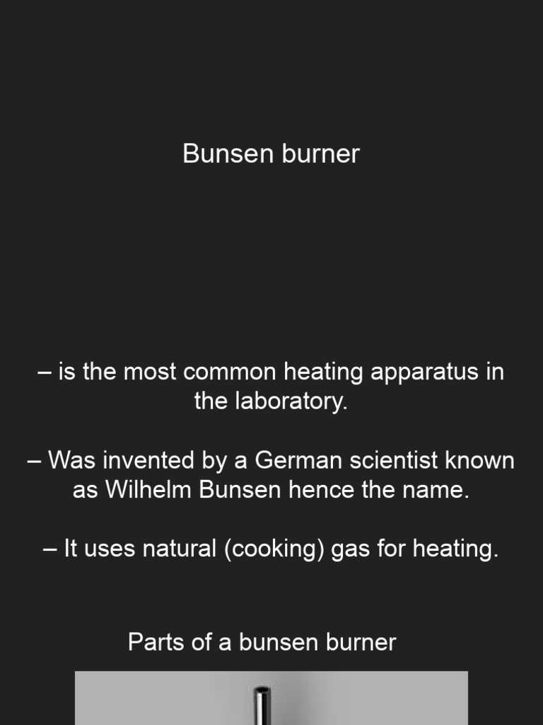 Function of Chimney in Bunsen Burner | PDF | Laboratories | Gases