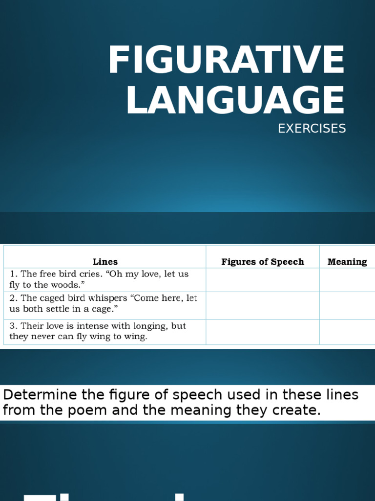 Figurative Language and Poetic Analysis | PDF | Metre (Poetry) | Poetry