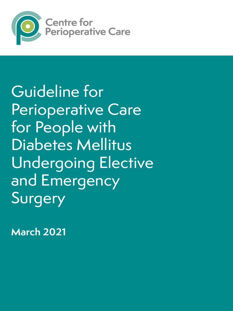 DM and Surgery Uk Guideline | PDF | Diabetes | Diabetes Management