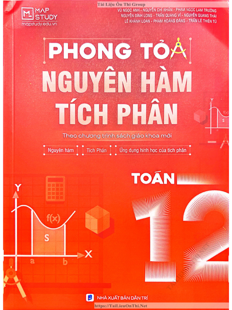 eBook Phong Toả Nguyên Hàm Tích Phân Toán 12, Mapstudy | PDF