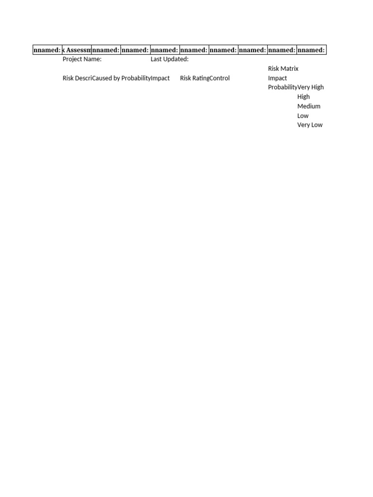 Risk Assessment Filled | PDF