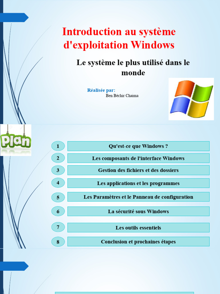 Introduction au système Windows | PDF | Microsoft Windows | Système d ...