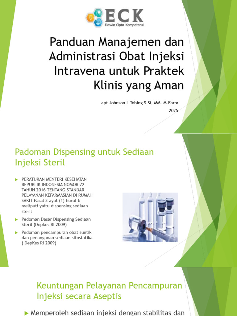 Panduan Aseptis Obat Injeksi Steril | PDF