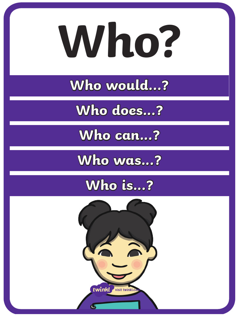 T L 4447b Who Question Poster A3 | PDF