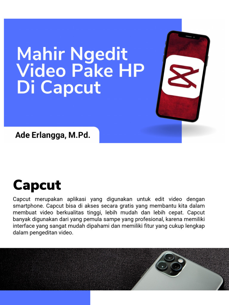 Materi Capcut untuk Presentasi Video | PDF