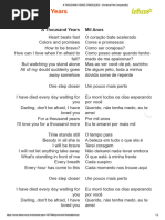 Letra e Tradução: A Thousand Years | PDF | Gravação de som | Música gravada