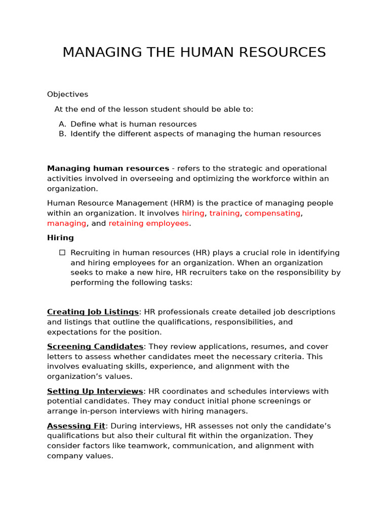 Human Resource Management Essentials | PDF | Human Resources | Human ...