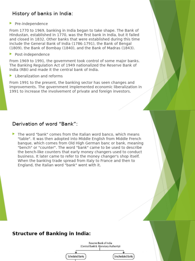 MBA Unit 1 Sem 3 | PDF | Banks | Reserve Bank Of India