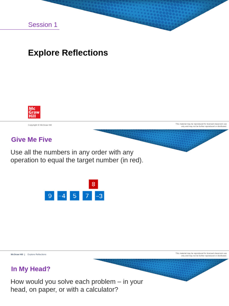 ExploreReflections 2-2 | PDF | Classroom | Triangle