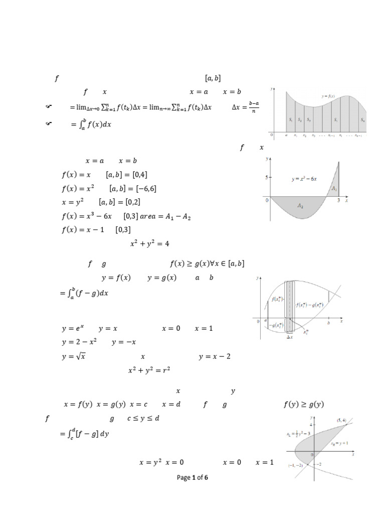 Chapter 6 Application of Integration | PDF | Area | Geometry