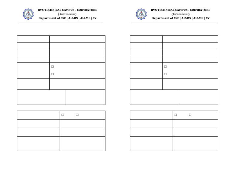 Student Leave Form | PDF