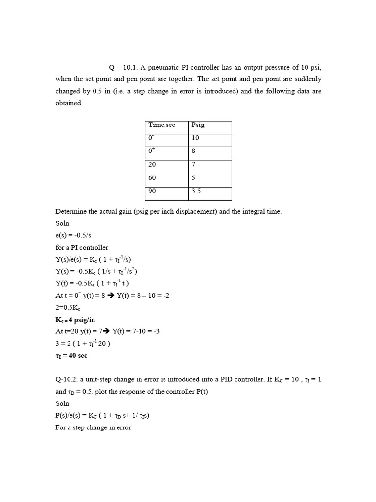 Solution Manual of Process System Analysis and Control by COUGHANOWR ...