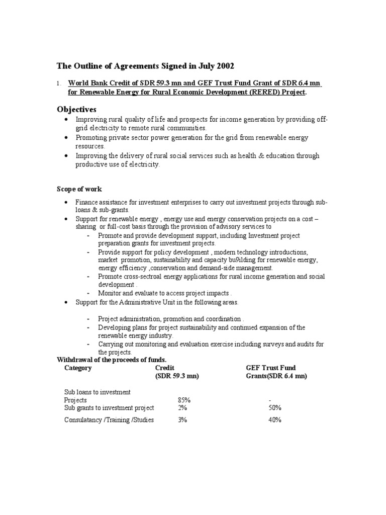 Agreements for Economic Development Projects | PDF | Renewable Energy ...