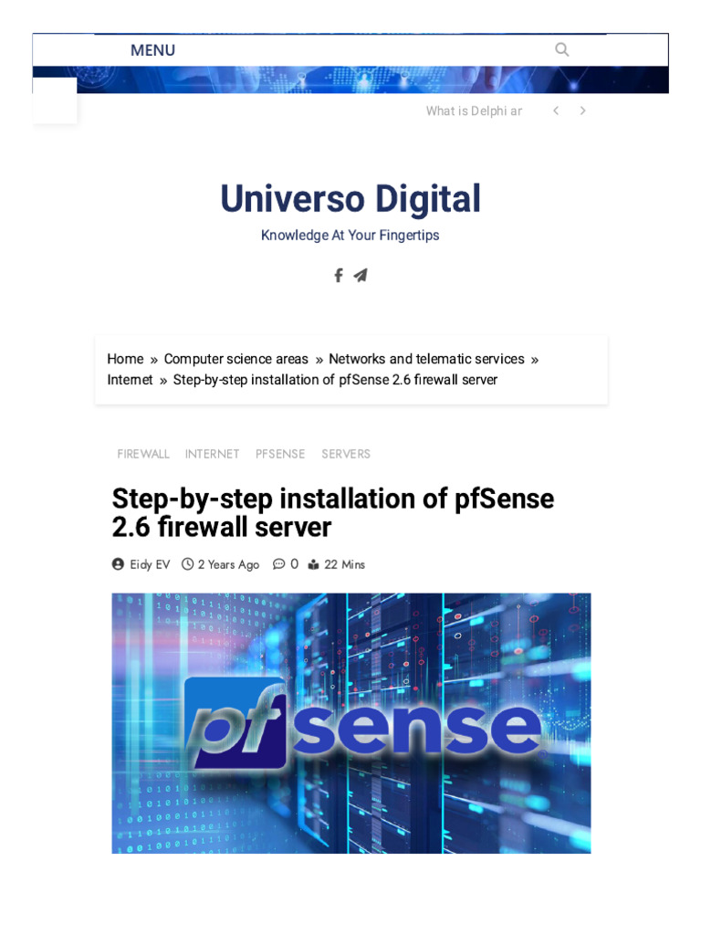 pfSense 2.6 Firewall Installation Guide | PDF | Ip Address | Computer ...