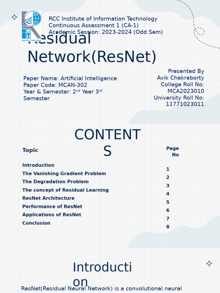Understanding Residual Networks (ResNet) | PDF | Deep Learning | Computing
