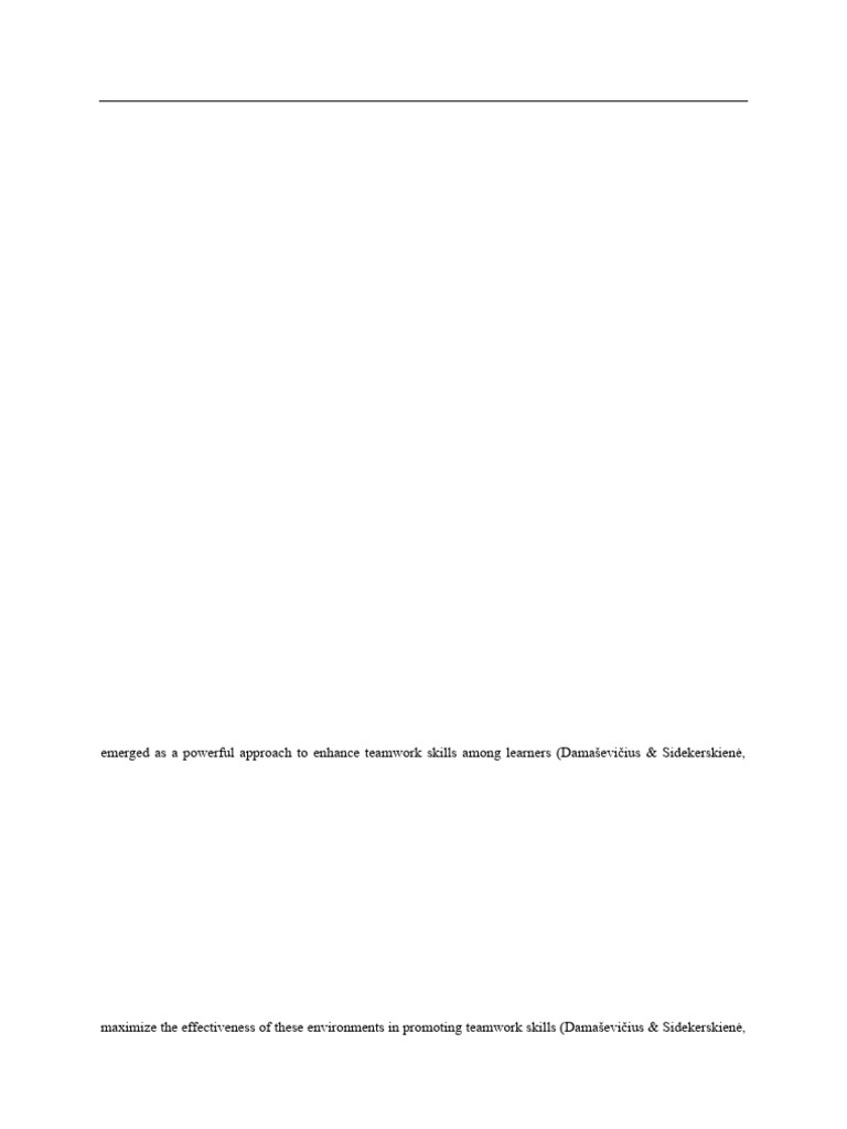 Virtual Learning Framework for Teamwork Skills | PDF | Learning ...