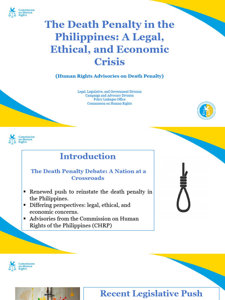 Death Penalty Debate in the Philippines | PDF | Treaty | Capital Punishment