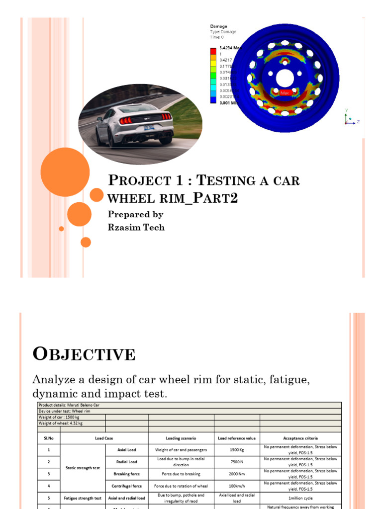 Car Wheel Rim Testing Analysis | PDF | Strength Of Materials ...