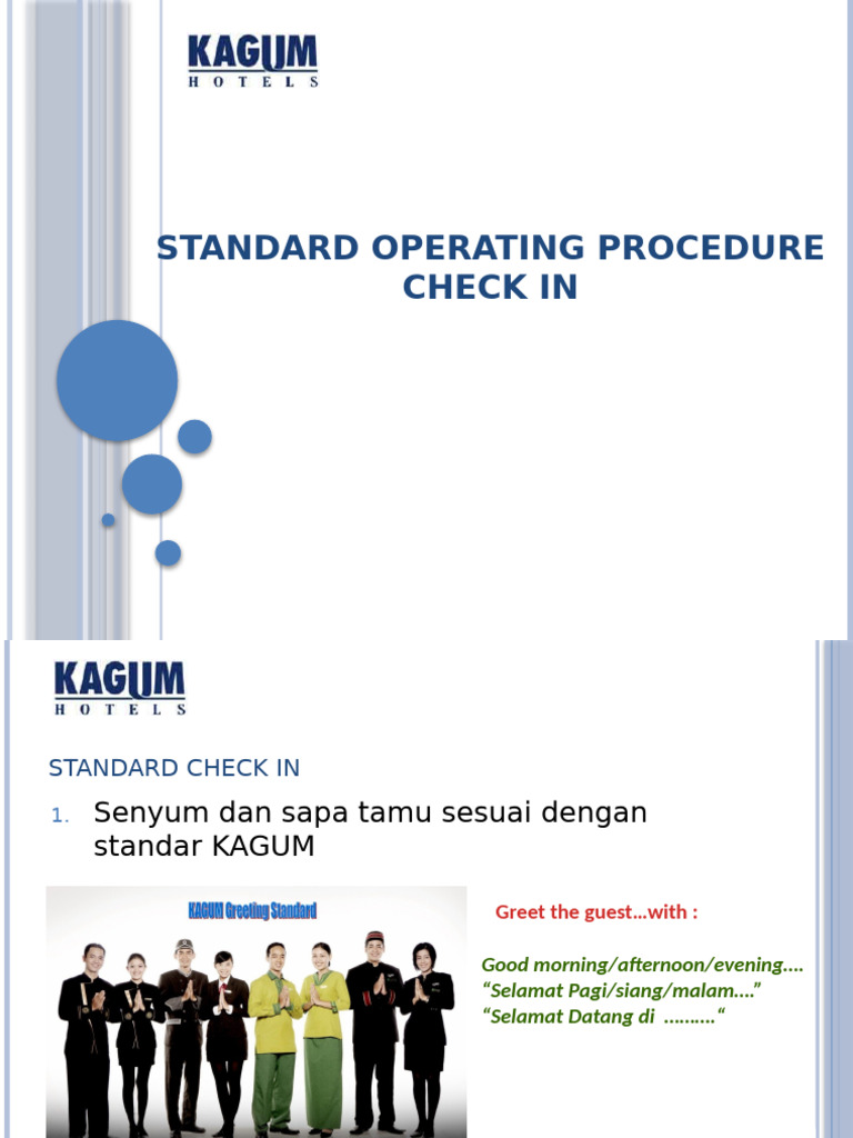 Prosedur Check-In dan Check-Out Hotel | PDF