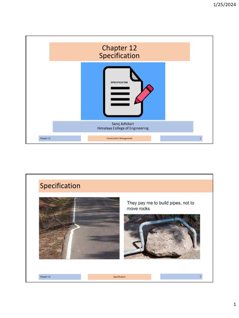 Manufacturer's Specification Overview | PDF | Specification (Technical ...