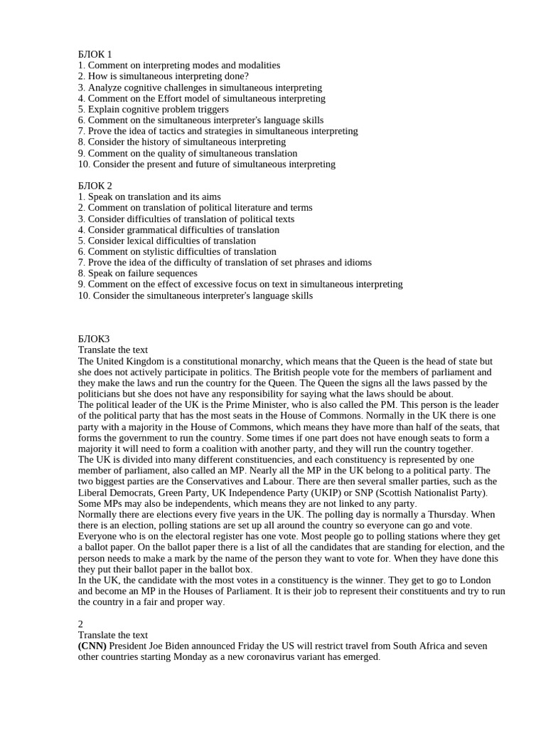 Simultaneous Interpreting & Translation Challenges | PDF | Kyrgyzstan ...