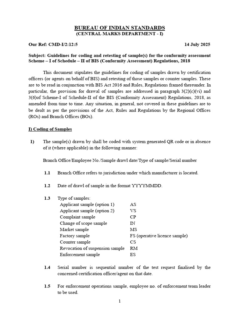 Retesting of Sample | PDF