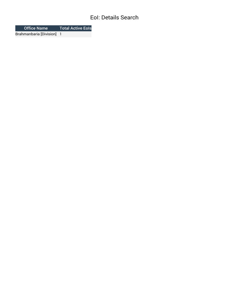 EoI Details Search | PDF