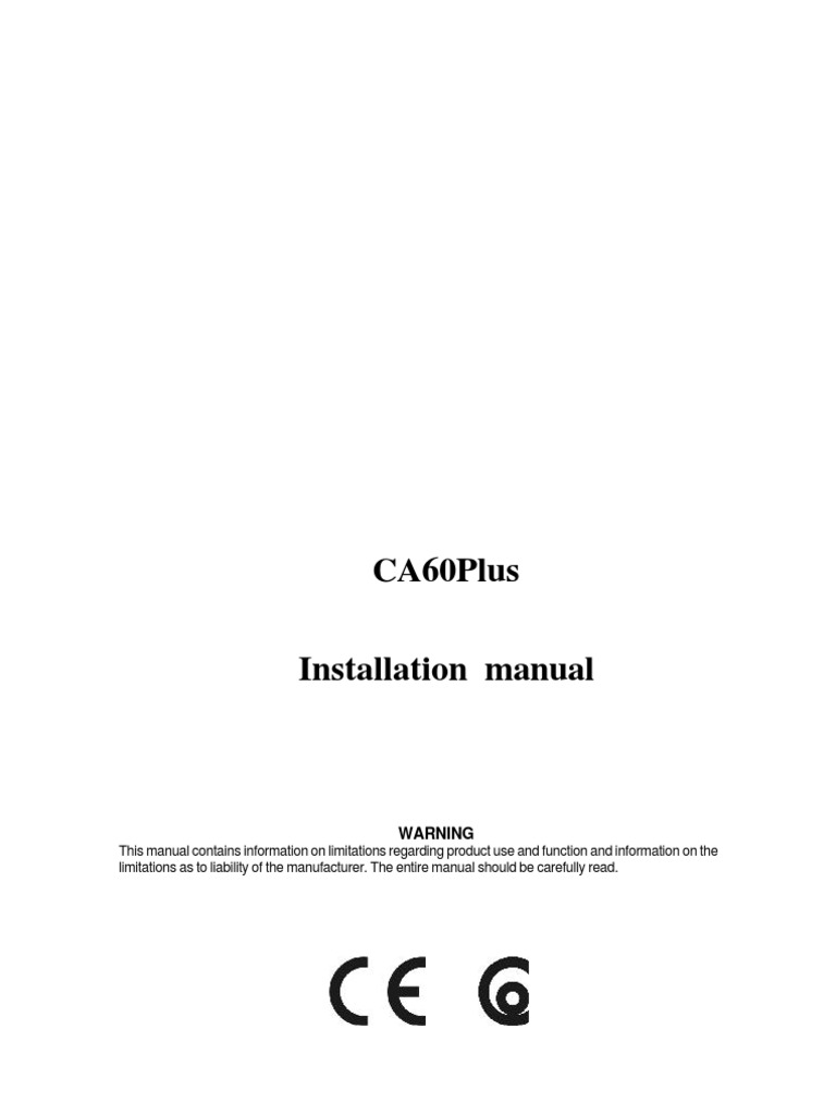 Ca60plus Installation Manual Pdf - jaxlasopa