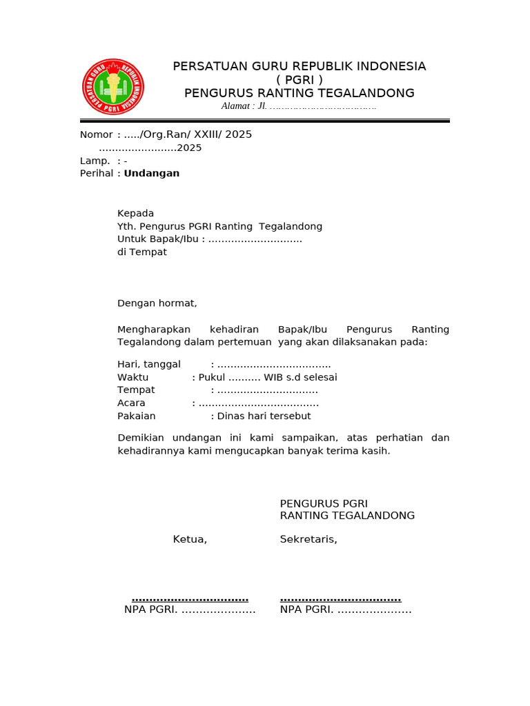 Undangan Ranting | PDF