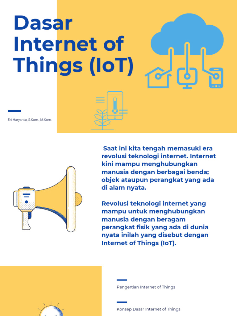 Konsep Dasar Internet of Things (IoT) | PDF