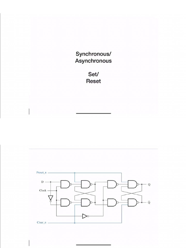 29 - Synchronous, Asynchronous, Set, Reset | PDF