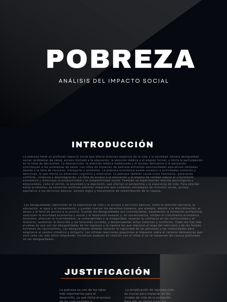 Impacto Social de la Pobreza en México | PDF | Pobreza | Pobreza e ...