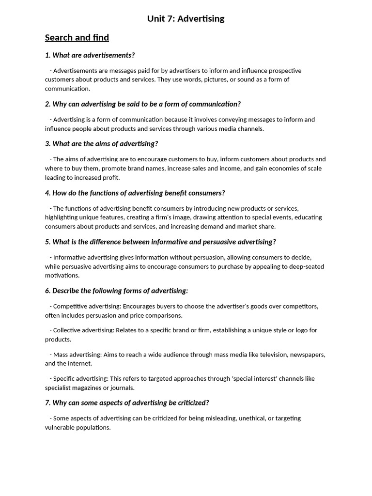 Understanding Advertising Basics | PDF | Advertising | Brand
