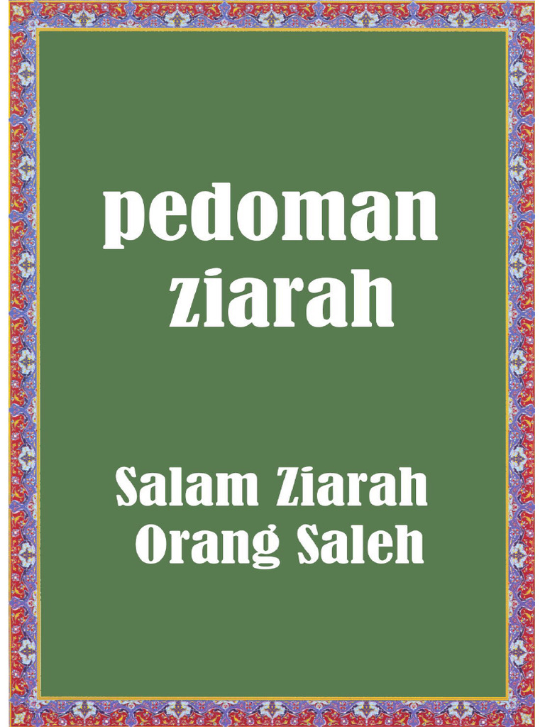 Pedoman Ziarah 4 - Salam Ziarah Orang Shaleh PDF | PDF