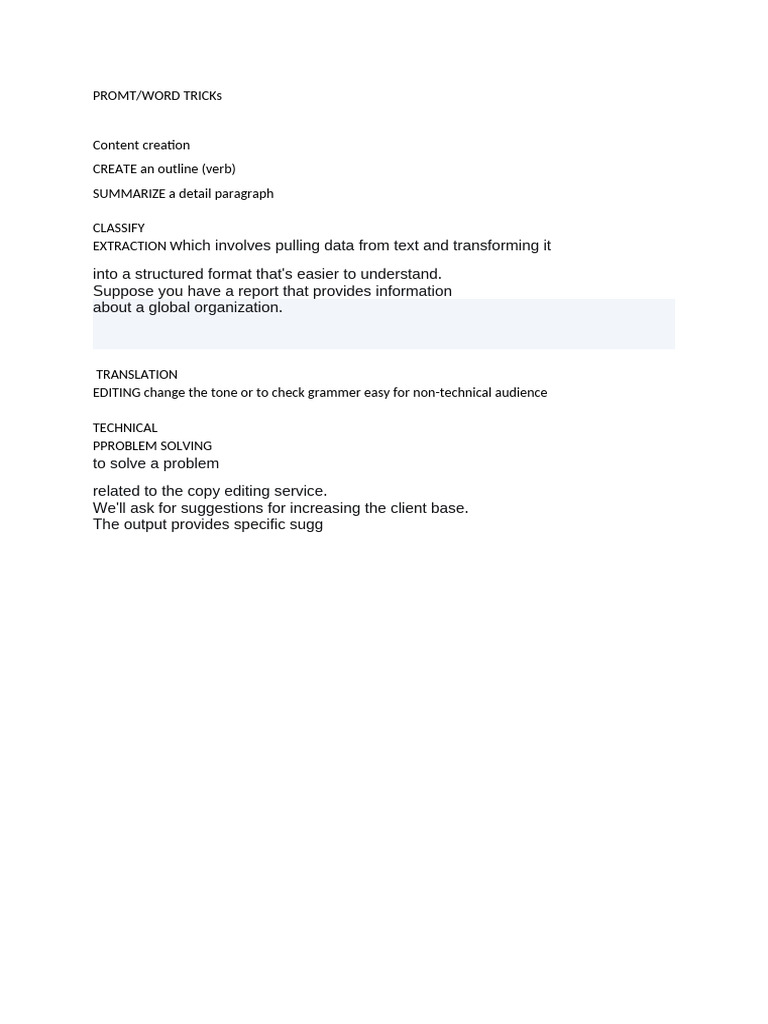 PROMT | PDF