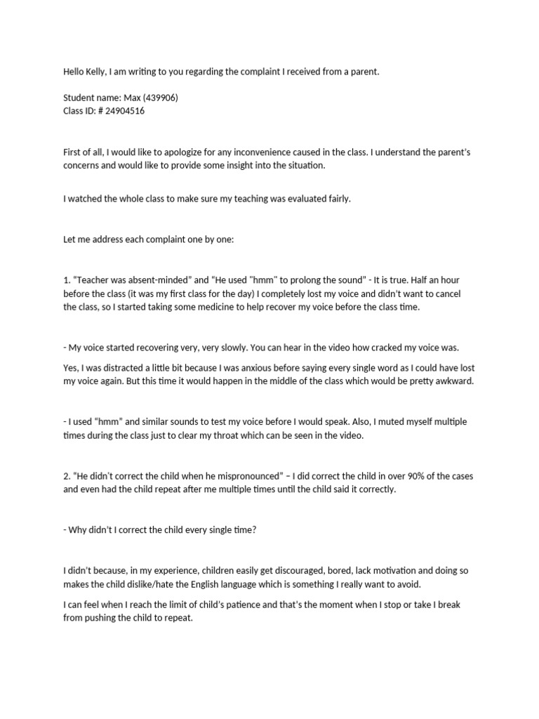 Complaint | PDF | Cognition | Psychological Concepts