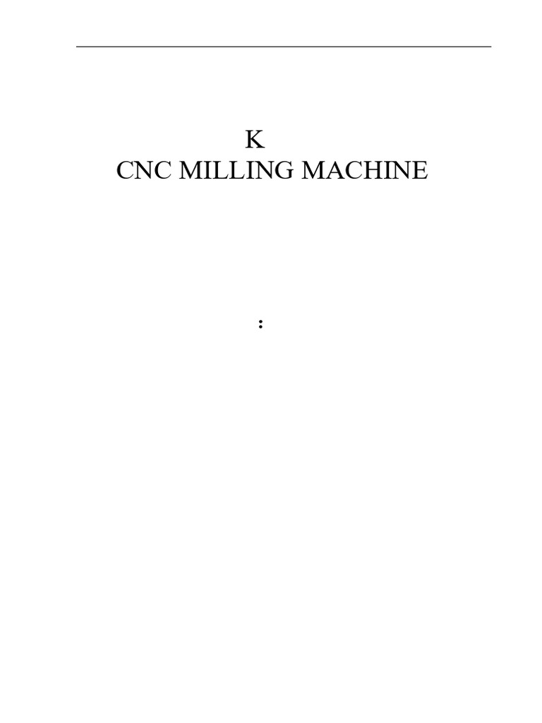 CNC Milling Machine Instruction Manual | PDF | Bearing (Mechanical ...