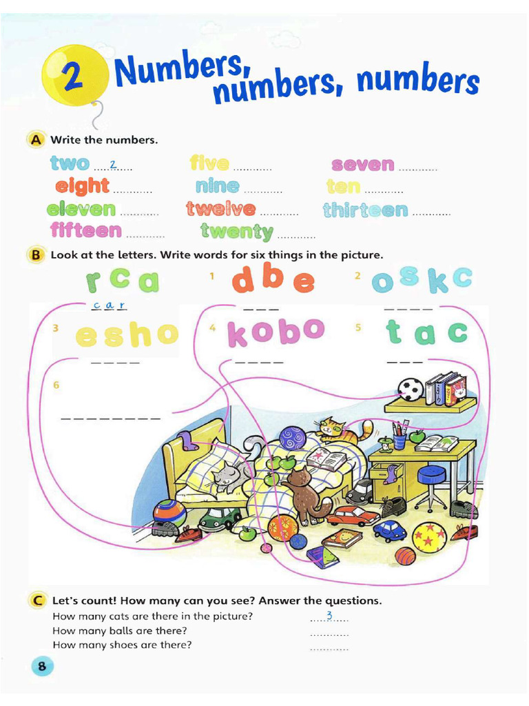 Fun For Starters - U2-Numbers, Numbers, Numbers | PDF