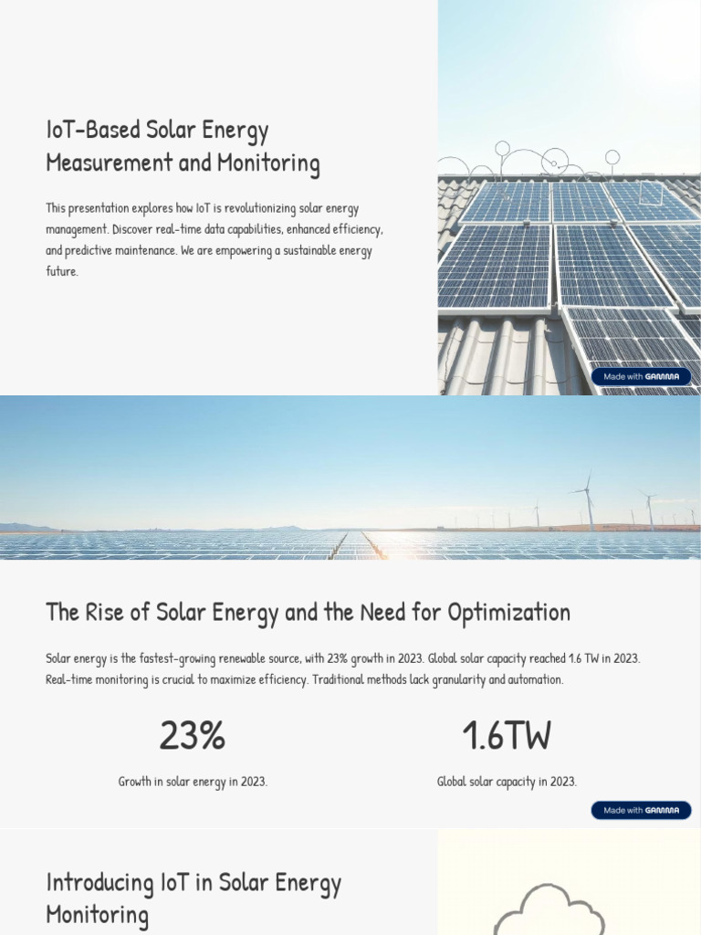 IoT Solar Energy Monitoring Solutions | PDF | Internet Of Things ...