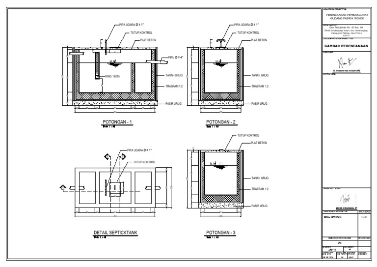 Detail Septitank | PDF