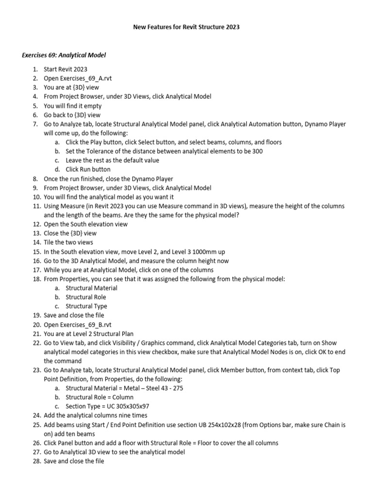 New Features Autodesk Revit Structure 2023 | PDF | Autodesk Revit