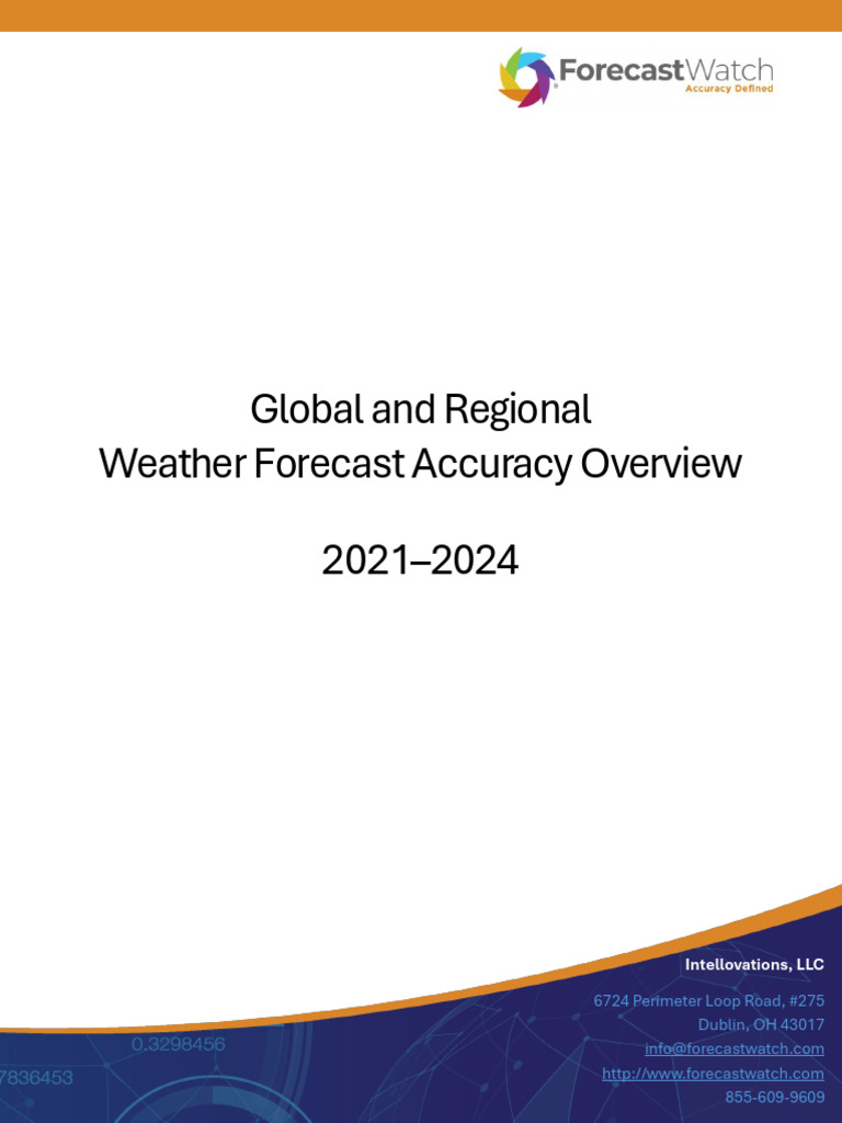 Weather Forecast Accuracy 2021-2024 | PDF | Forecasting | Errors And ...