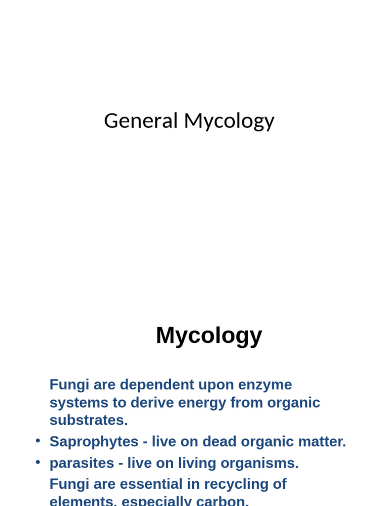 General Mycology | PDF | Fungus | Immunology