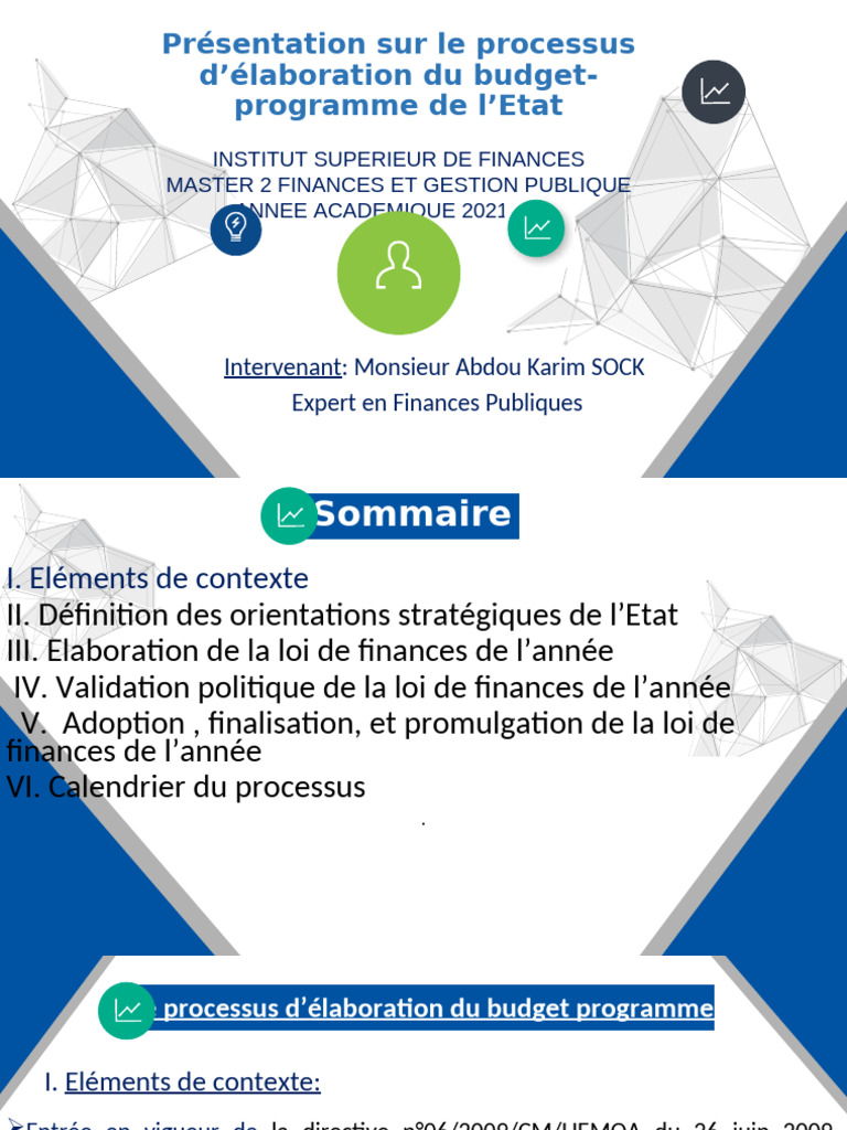Élaboration du Budget-Programme de l'État | PDF | Budget | Macroéconomie