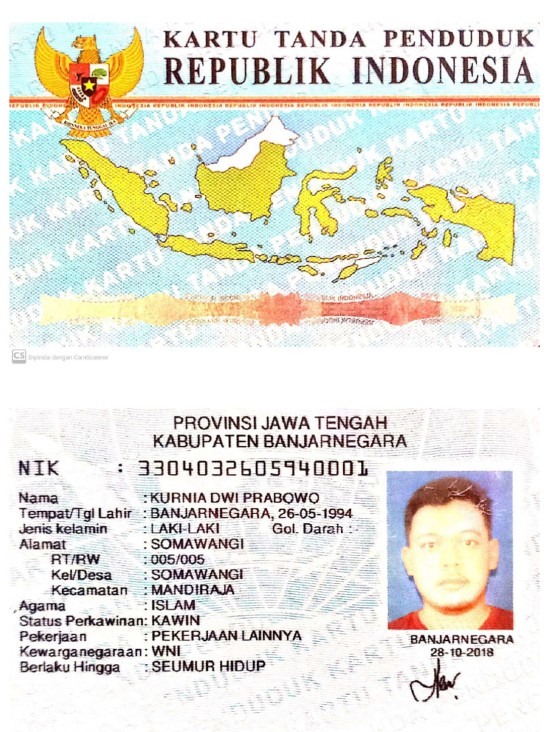 Kurnia Dwi Prabowo (KTP, KK, NPWP, No - Rek Bank Mandiri) | PDF