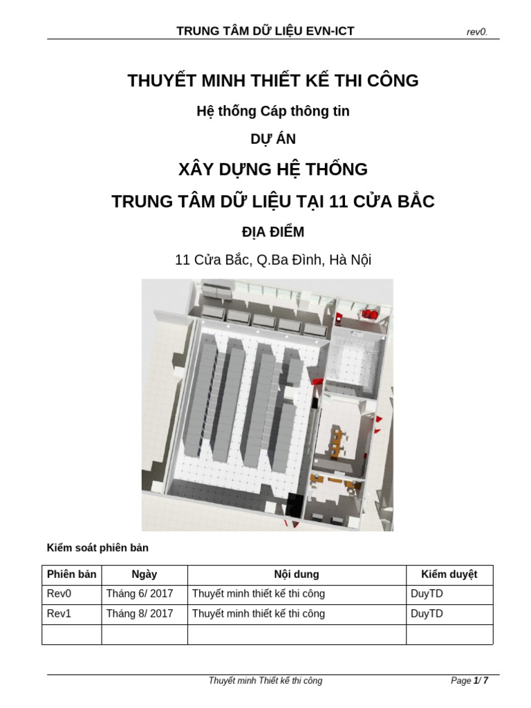 ICT-Cabling Thuyet Minh Thiet Ke Thi Cong Rev3 | PDF