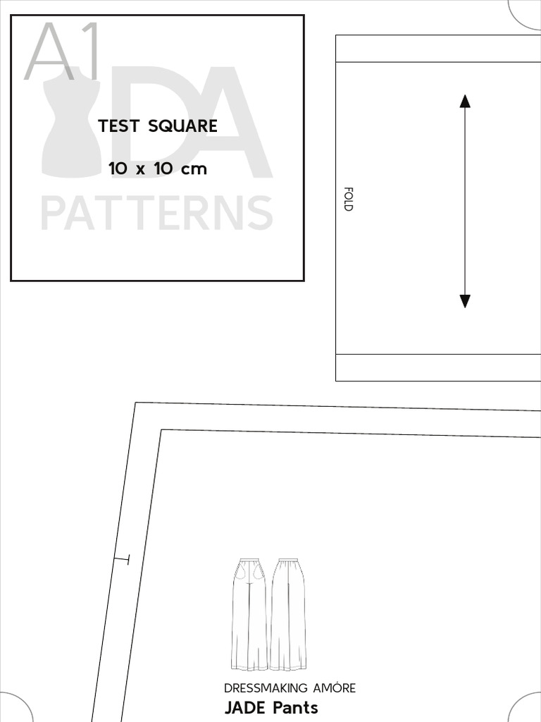 Jade Pants Sewing Pattern XS | PDF