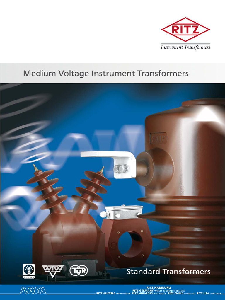 RITZ-Medium Voltage Instrument Transformers Standard ENG Rev Nov 2012 | PDF
