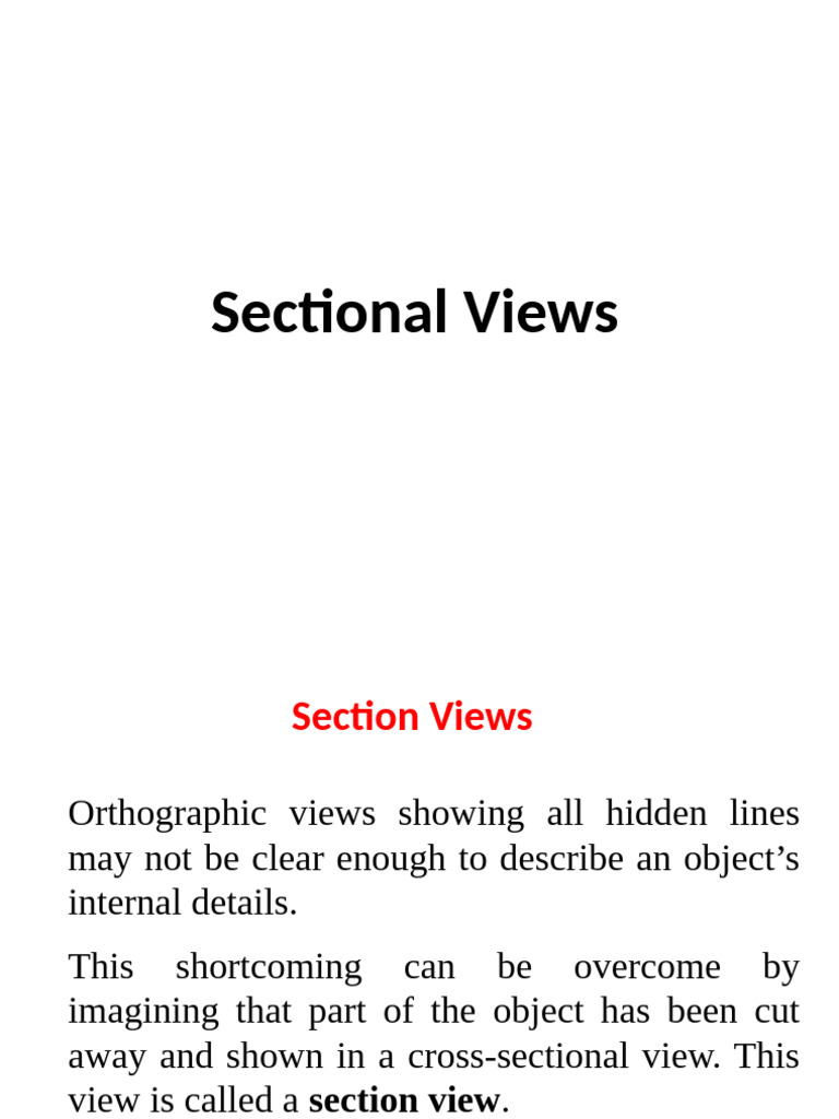 Understanding Section Views in Drafting | PDF